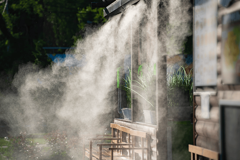 high pressure misting systems outdoor backyard